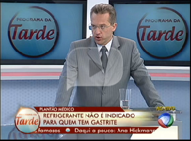 Entrevista  sobre Problemas gastrointestinais Data: 27/9/2012 - Record - Programa Hoje em dia